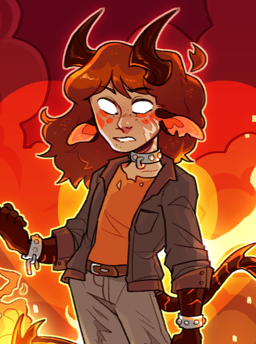 A cropped, fully colored fullbody of Citrine