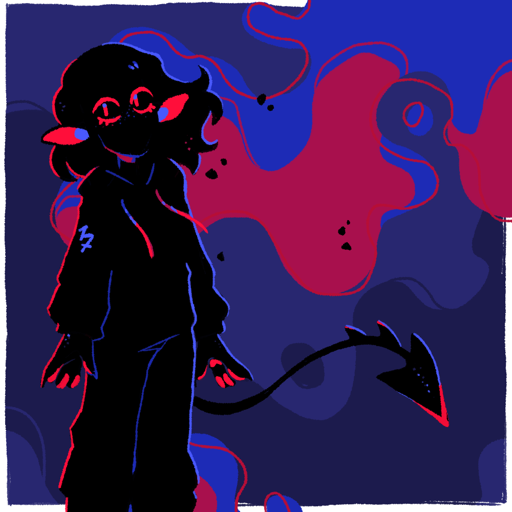 Anomaly with his swirling shadows surrounding him