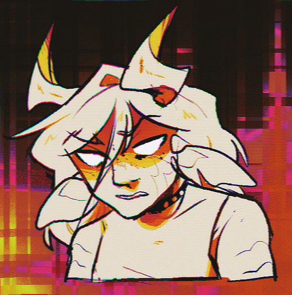 A partially colored, very bright bust of Citrine