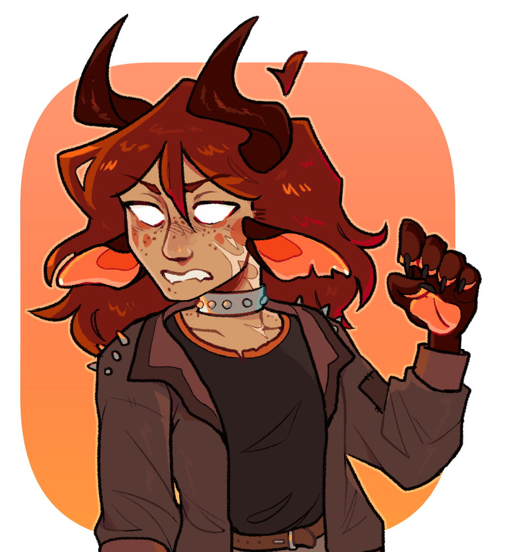 A fully colored halfbody of Citrine