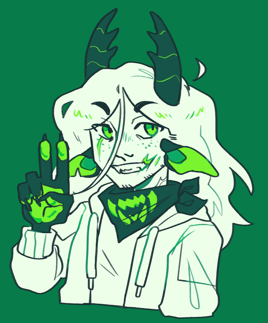 Uncolored halfbody of Dew