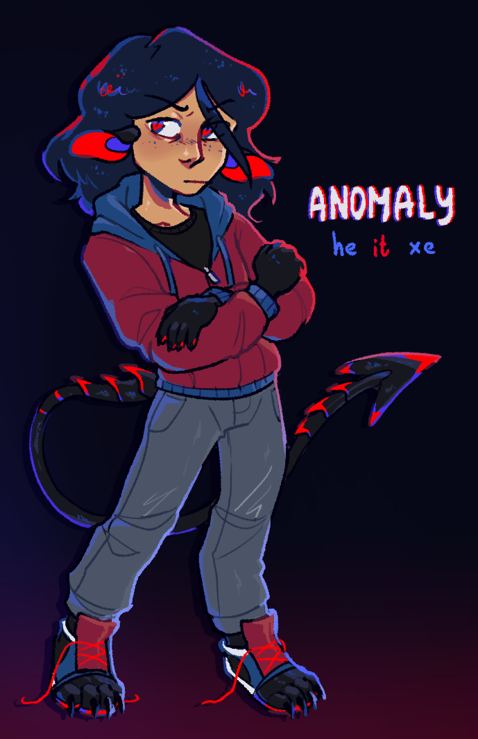 a fullbody of a non-shadowy Anomaly